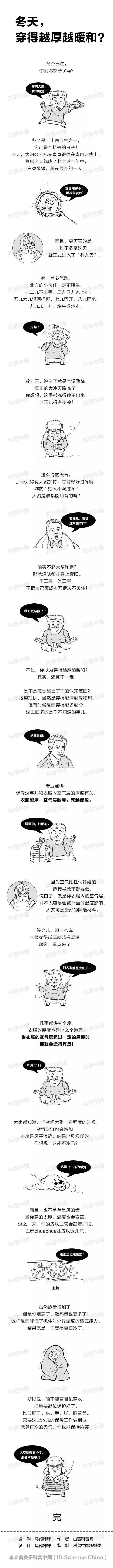 共青团中央@颠覆！冬天，穿得越厚越暖和？