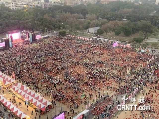 「台海网」蔡英文台南造势，空拍图令人有点心酸