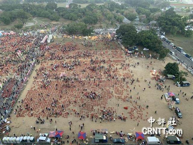 「台海网」蔡英文台南造势，空拍图令人有点心酸
