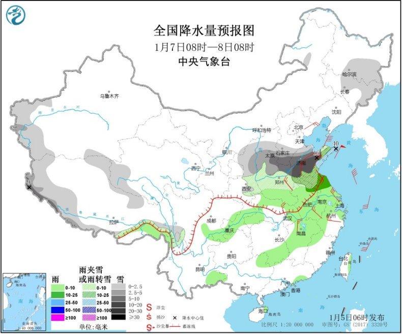 中国天气网■新年首轮大范围雨雪已“发货” 江南温暖或破历史纪录