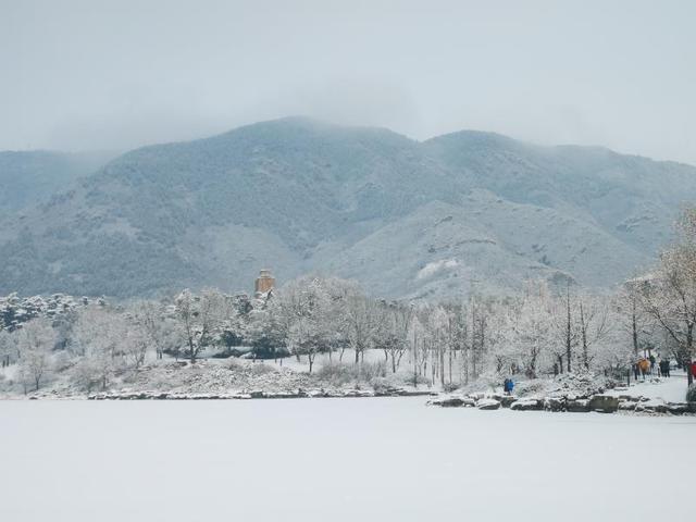 【北京日报客户端】2020年第一场雪，超20万游客雪中游园
