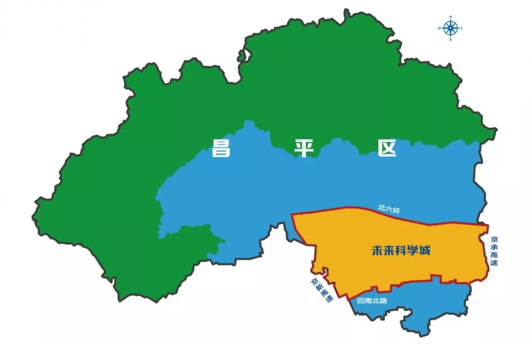 昌平县城地图图片