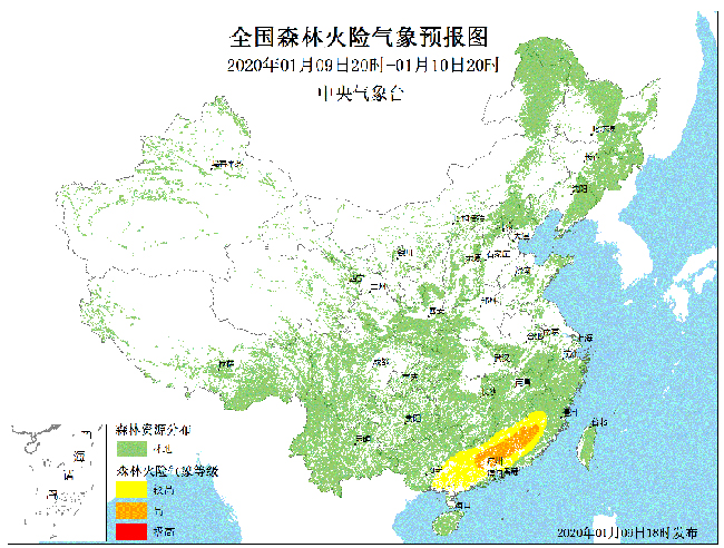 「中国气象局」森林火险气象预报