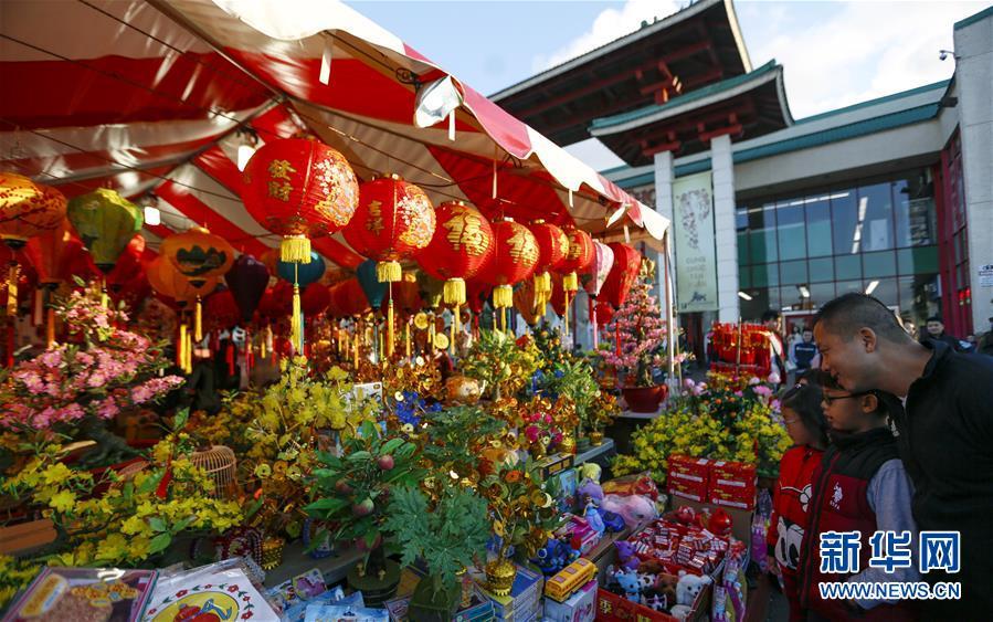 新华网：美国奥兰治县举行农历新年花市