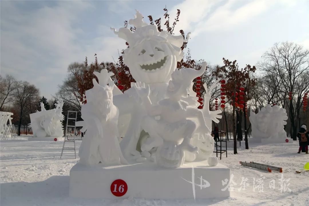 10國雪雕大師,在太陽島留下了這些神作 ↘ | 冰城31個公園上演雪人