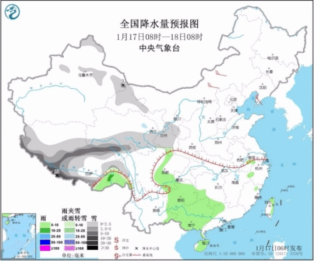 中国气象局@雨雪雾蹭热度，开车回家出游的你一定要关注天气！
