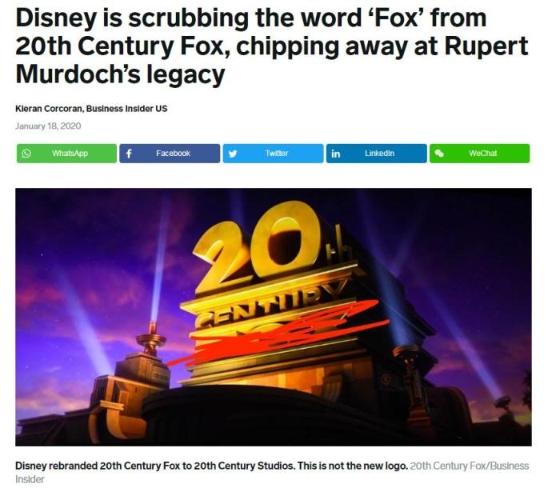 资产,包括"20世纪福克斯"电影公司与其子公司"福克斯探照灯影业"(fox