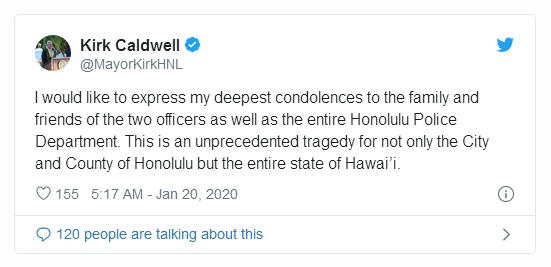 【环球网】快讯！2名警察在夏威夷火奴鲁鲁被枪杀