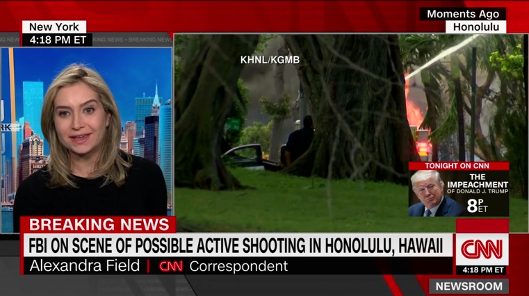 【环球网】快讯！2名警察在夏威夷火奴鲁鲁被枪杀