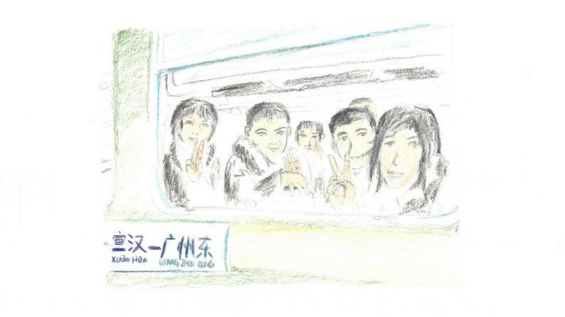 央视新闻客户端@漫画里的“春运”40年