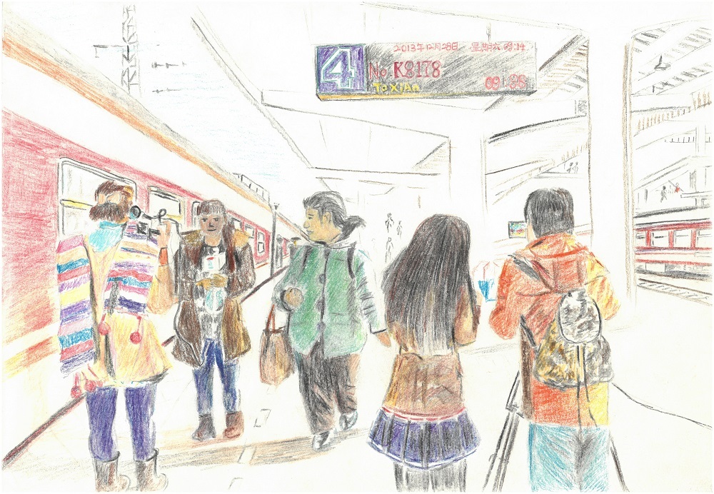 央视新闻客户端@漫画里的“春运”40年