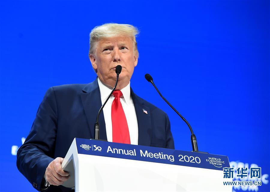 [新华网]美国总统特朗普出席世界经济论坛2020年年会