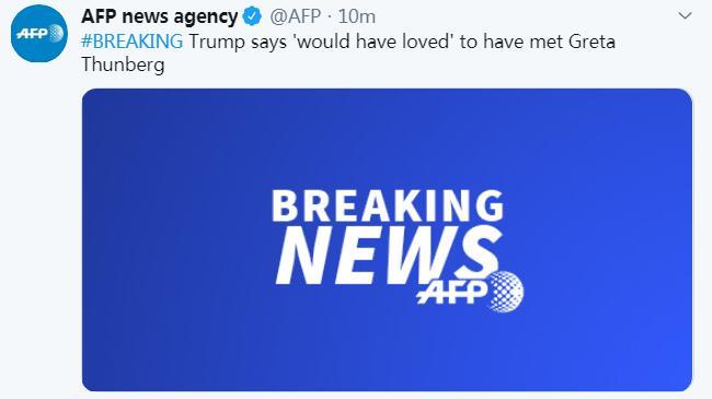 [环球网]快讯！特朗普：乐意在达沃斯见瑞典环保少女，但她应该把重点放在美国以外国家