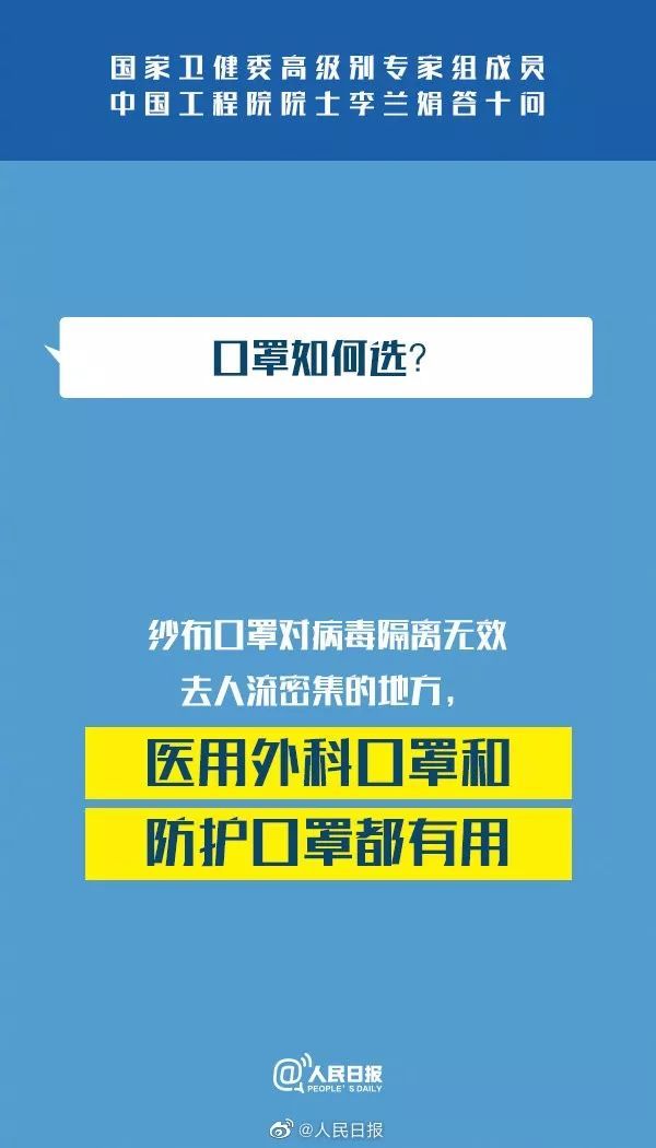 人民日报■国家卫健委专家组成员李兰娟：新冠肺炎答疑10问
