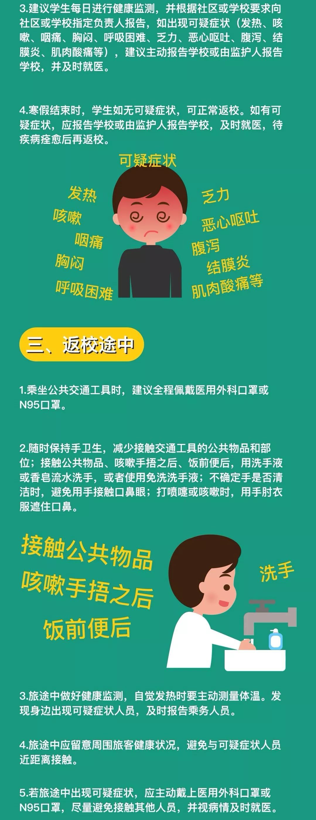 【女性之声】中国疾控中心：寒假后返校学生预防临时指南