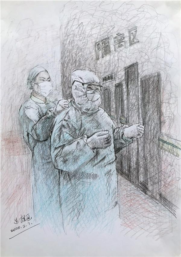 传递信心与力量,湘籍画家创作抗疫一线医护群像图