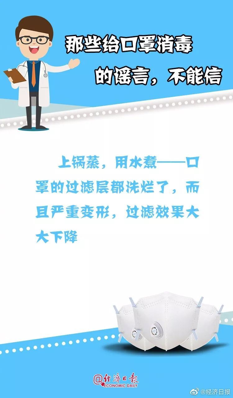 经济日报：口罩不够用？学会科学节约戴！