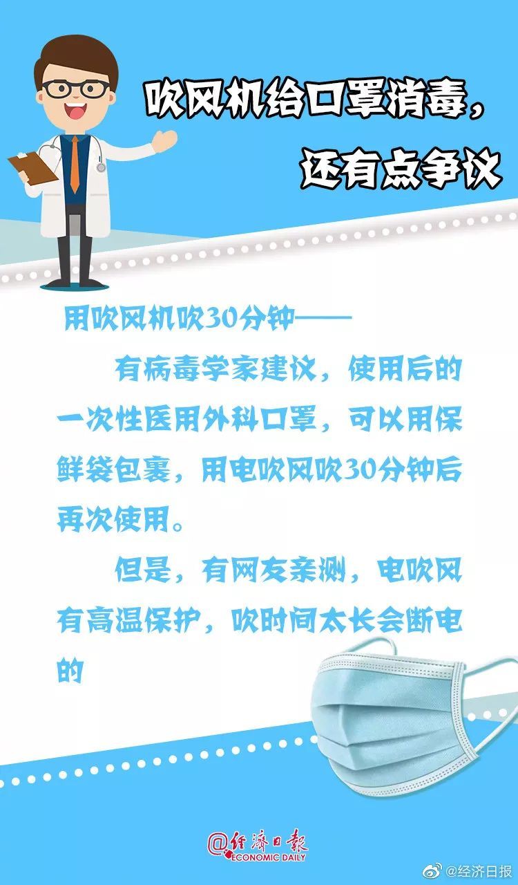 经济日报：口罩不够用？学会科学节约戴！
