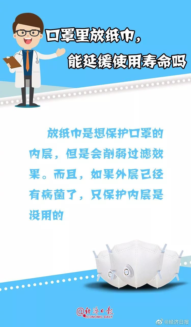 经济日报：口罩不够用？学会科学节约戴！