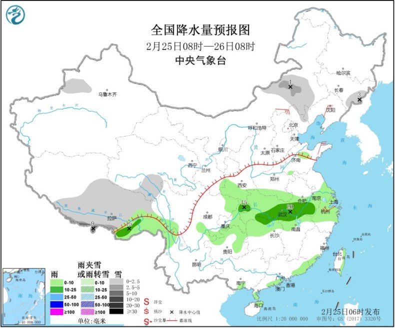 [中国气象局]北方地区将有大范围降雪 黄淮南部至江南将先后有降雨