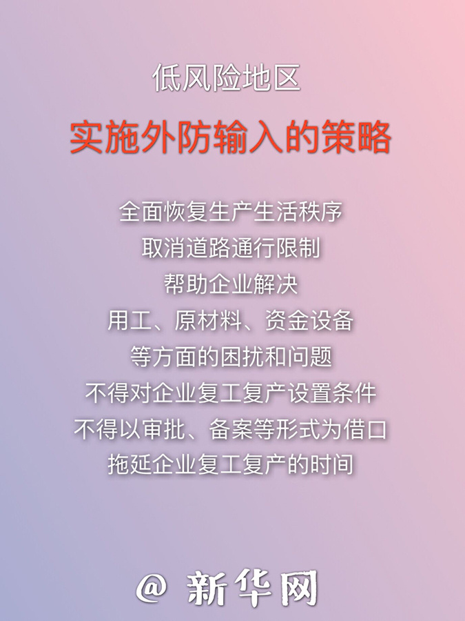 【新华网】九张图了解分区分级精准复工复产要求