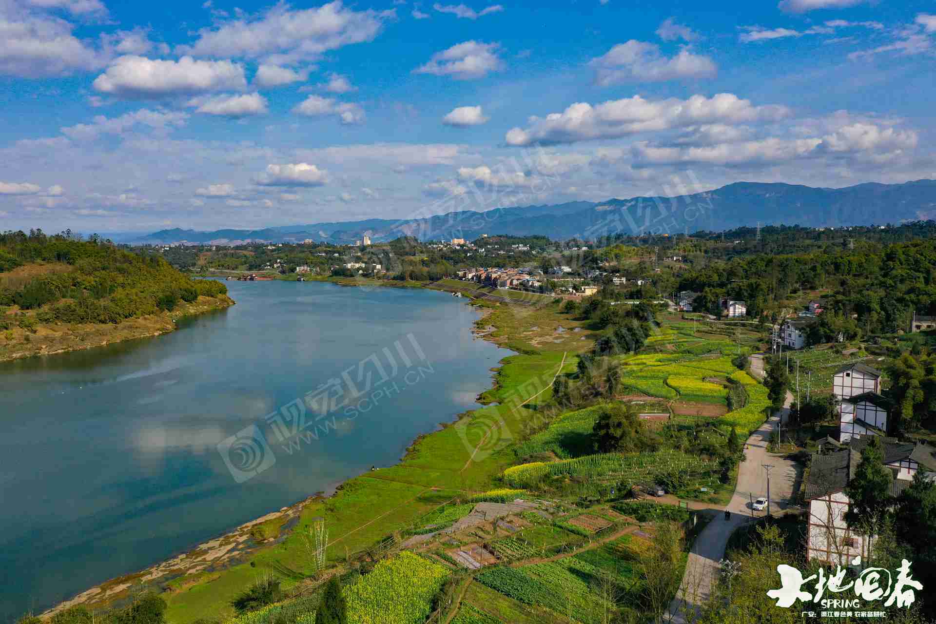 大地回春3广安渠江春色美农家备耕忙