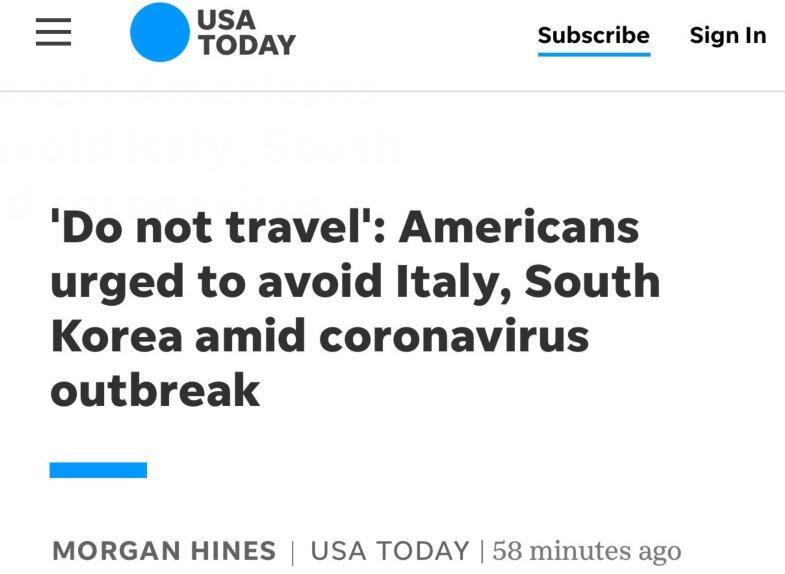 美国航空▲美国航空公司暂停飞往意大利米兰的航班至4月24日