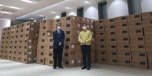 #医用口罩#上海市捐赠的50万只口罩明将运抵韩国