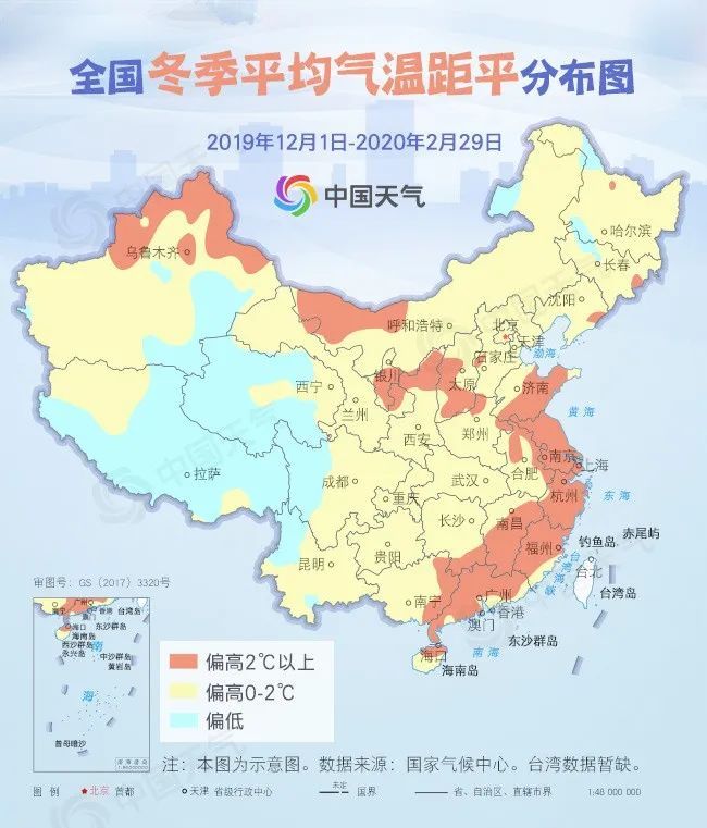 暖冬全国冬季气温历史同期第五高江浙沪等6省市史上最暖