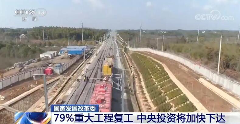 投资@国家发展改革委：79%重大工程复工 中央投资将加快下达
