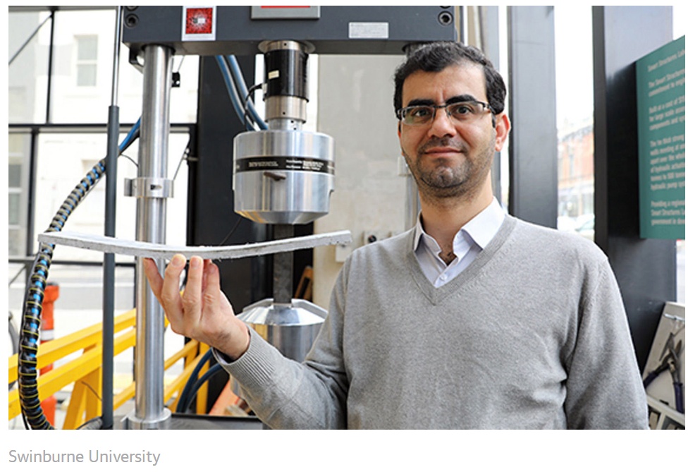 普通混凝土▲外媒:科学家创造出可更好抵抗地震的可弯曲混凝土