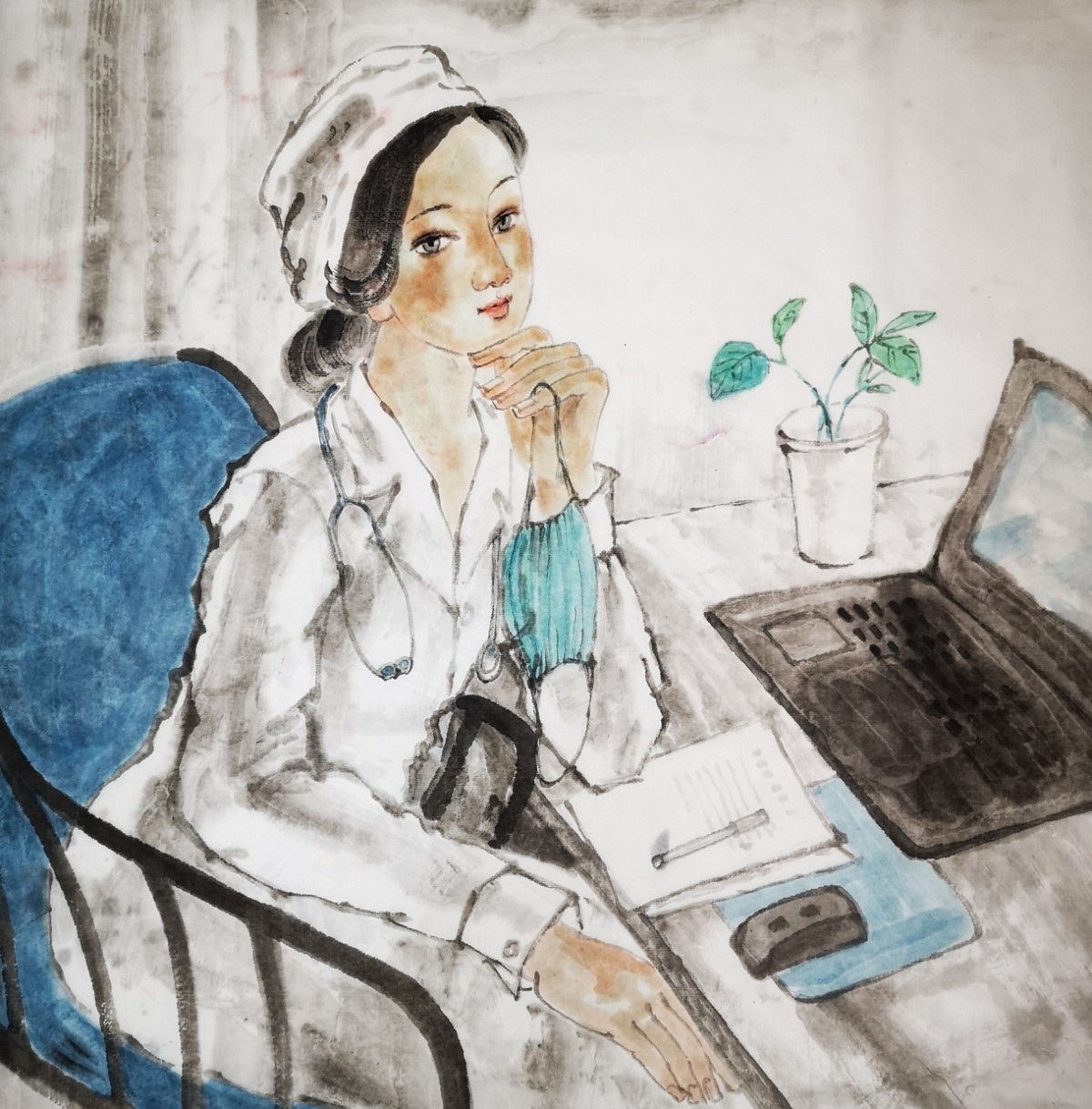 东城女性文艺工作者用作品向巾帼战士致敬