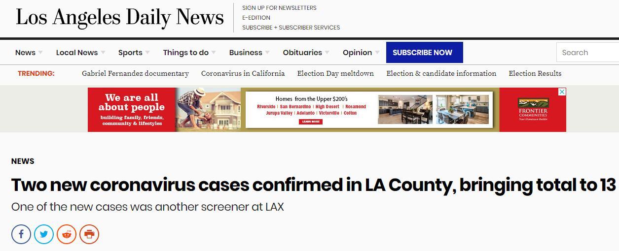 「马拉松」洛杉矶13人确诊新冠肺炎,近3万人马拉松赛将如期举办