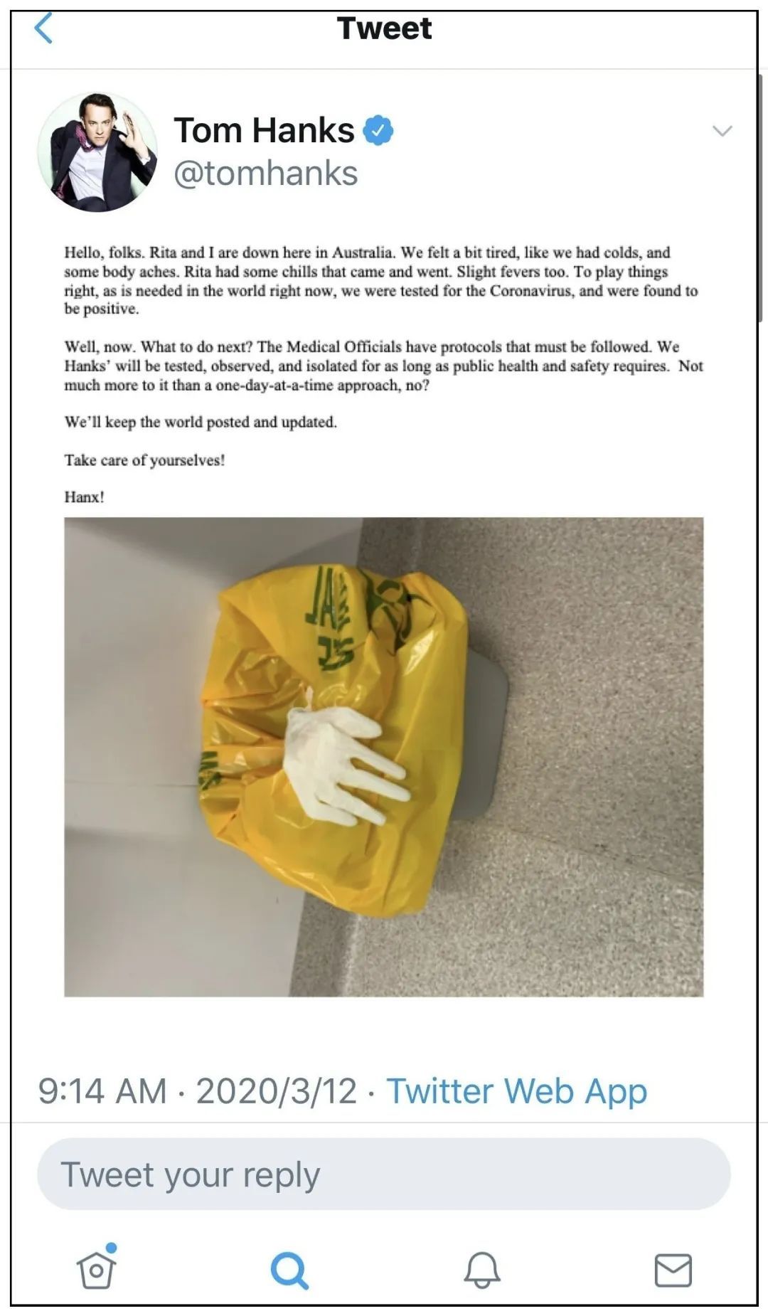 汉克斯:他都被感染了!