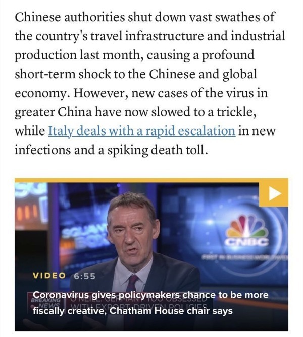 肺炎：【中国那些事儿】新冠肺炎“全球大流行”，这些西方专家纷纷呼吁效仿中国抗“疫”模式
