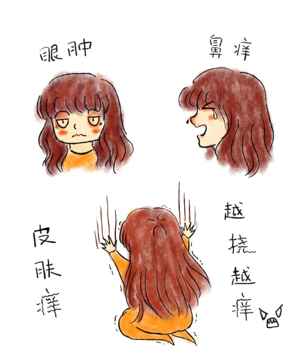 漫画▲手绘漫画丨一个春季过敏人er 的自述
