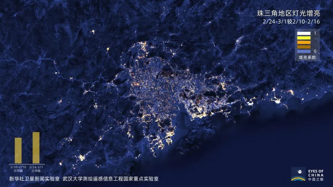 卫星遥感数据显示中国正在亮起来