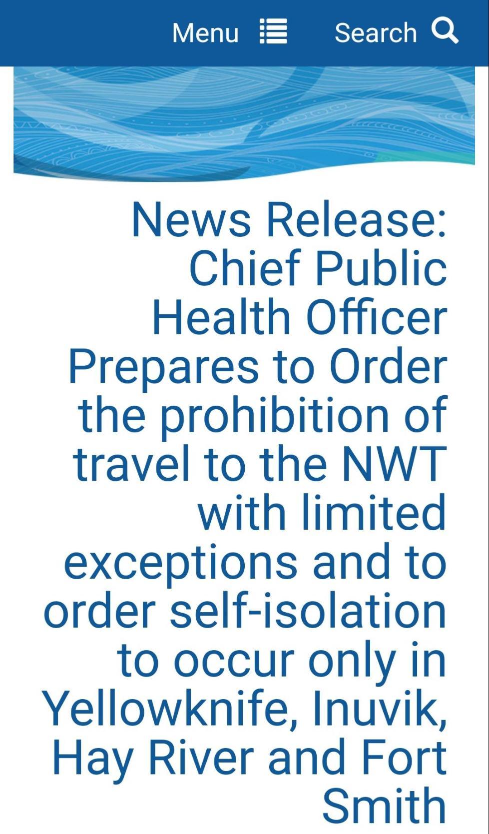 【国际社会】加拿大西北地区宣布拒绝所有非居民进入