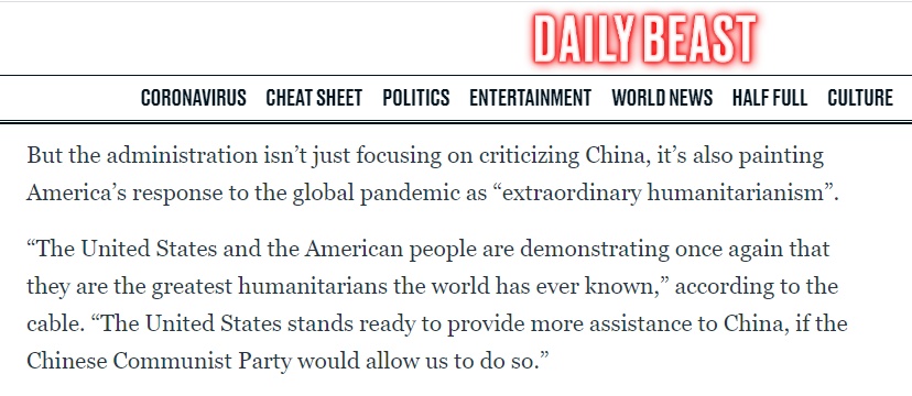 疫情■美国政府下发文件统一口径：发起舆论战！甩锅给中国