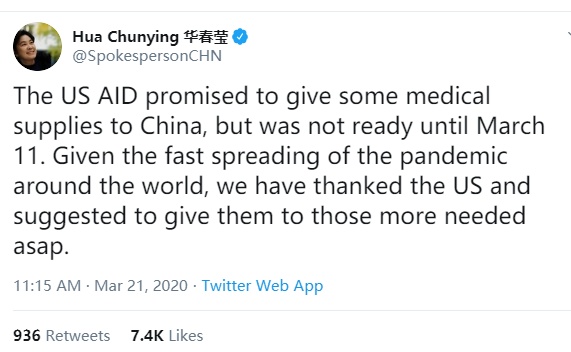疫情■美国政府下发文件统一口径：发起舆论战！甩锅给中国