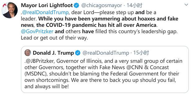 特朗普■因不满特朗普应对疫情不力而被点名批评，美州长回怼：离开推特，做好你的工作