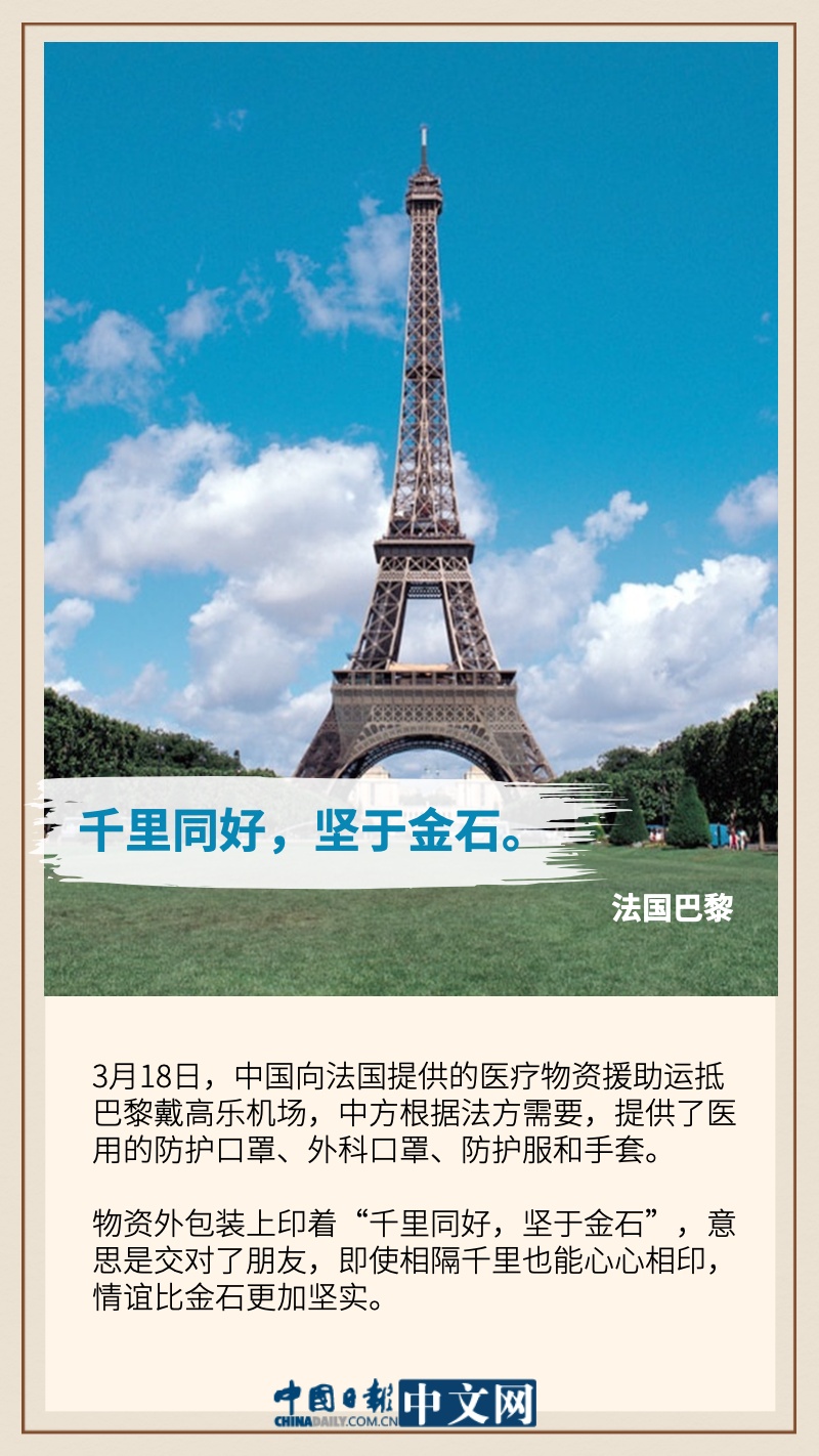 「疫情」诗歌寄语露真情 中国援外物资上的诗和远方