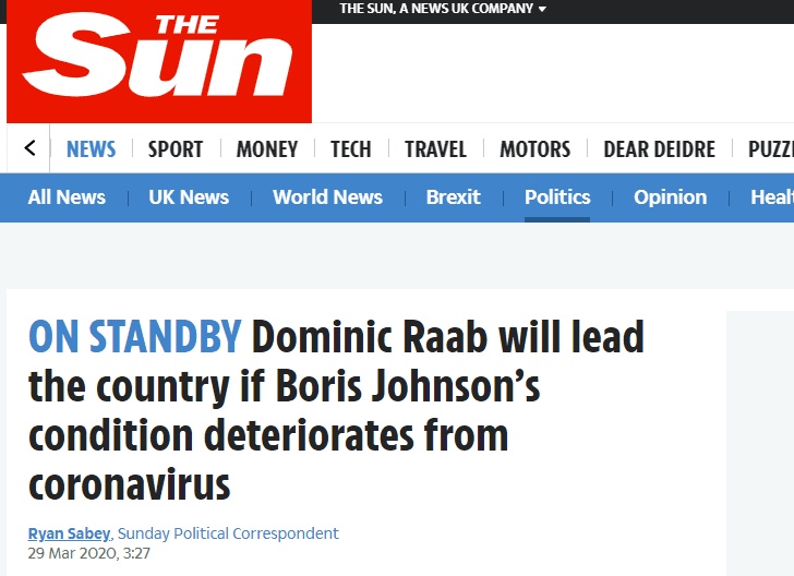 民调@约翰逊确诊后远程主持会议 英民调：72%的英国选民对约翰逊表现感到满意