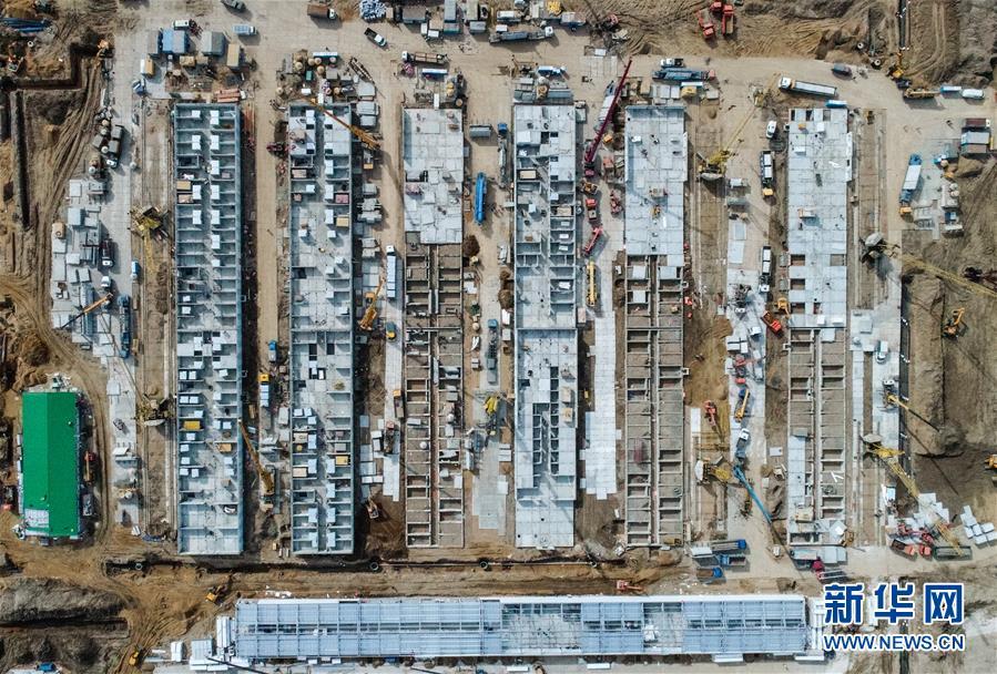 莫斯科：建设中的莫斯科方舱医院