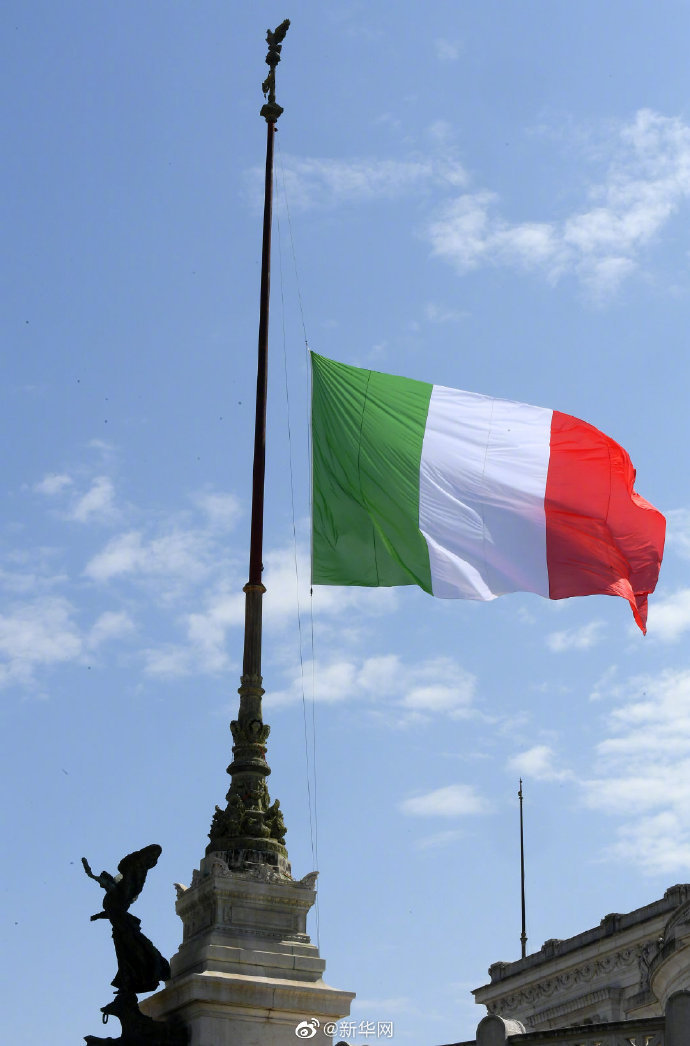 #肺炎#意大利为新冠肺炎逝世者降半旗
