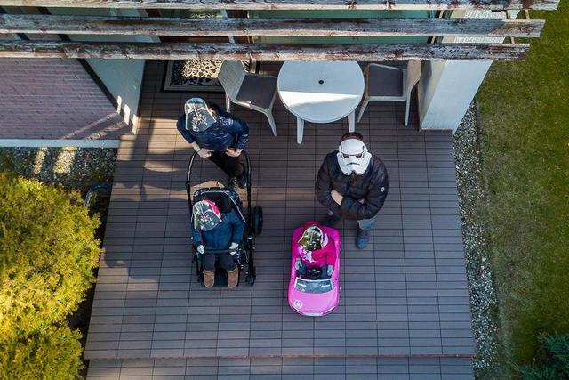 「无人机」隔离也欢乐:无人机镜头下的众生百态