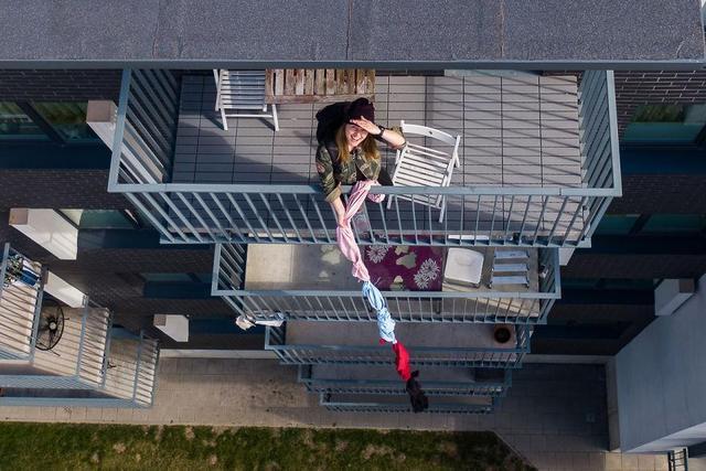 「无人机」隔离也欢乐:无人机镜头下的众生百态