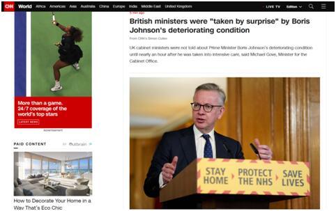 『英国首相』英国大臣们对首相病情恶化感到意外：滞后1小时才得知其转入ICU
