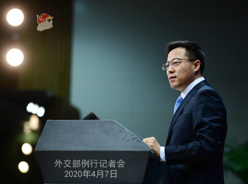 「中国法国」法国需要采用华为5G设备换取中国口罩？赵立坚：美国个别政客编造谎言破坏中法关系