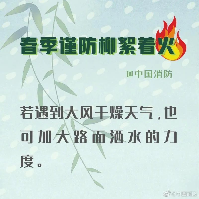 「柳絮」应急科普丨春季谨防杨柳絮着火！